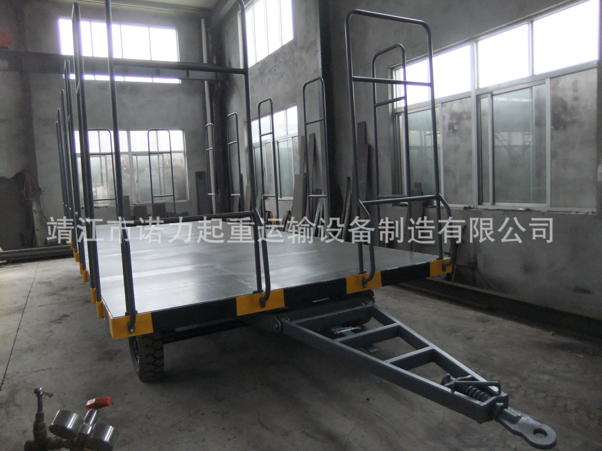 紙管高護(hù)欄平板拖車(chē)